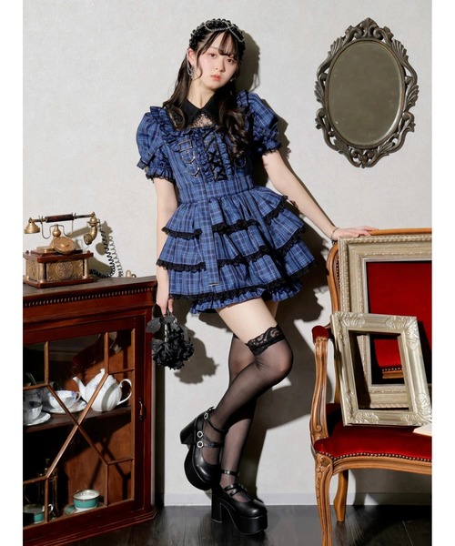 ノエミー　レースアップサスペンダーティアードセットアップ レースアップサスペンダーティアードセットアップ（ワンピース