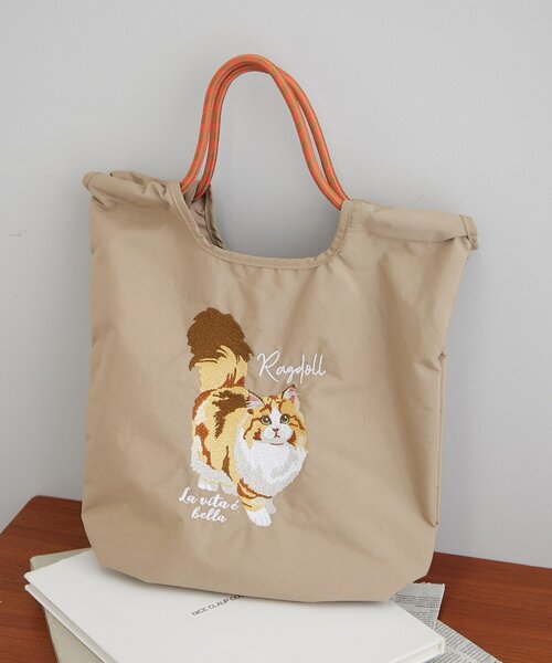 セール】アニマル刺繍コードトートバッグ（ショルダーバッグ）｜Remind