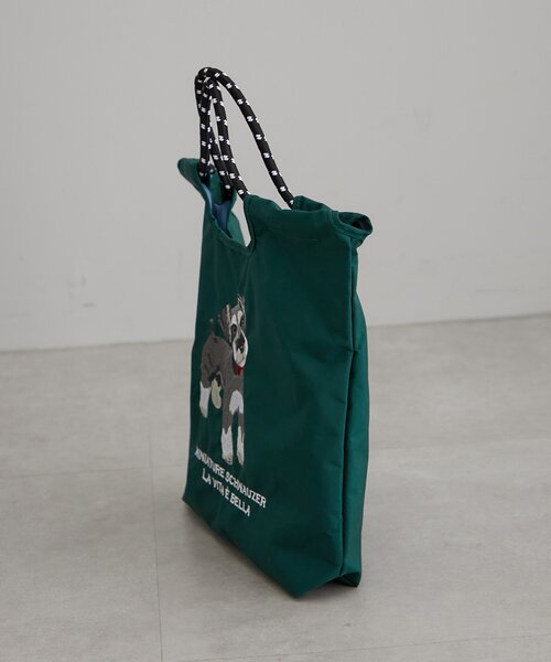 Remind me and forever（リマインドミーアンドフォーエバー）の「アニマル刺繍コードトートバッグ（ショルダーバッグ・レディース・グリーン/ベージュ/ブルー系その他/グレー/ブルー/アイボリー/ネイビー/グレー系その他2・FREE）」の19枚目の写真