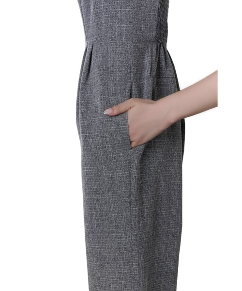 サロペット・オーバーオール・オールインワン Frilled Tweed Jumpsuit Frilled Tweed Jumpsuit（つなぎ/オールインワン）｜Her lip to