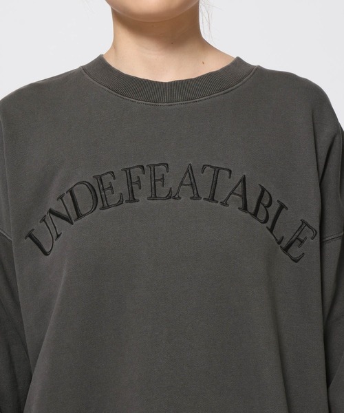 LOWRYS FARM(ローリーズファーム)の「カコウロゴウラケLS 580991(スウェット・レディース・ブラウン/チャコールグレー/アイボリー/パープル・FREE)」の15枚目の写真