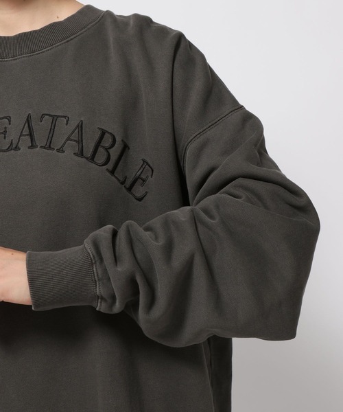 LOWRYS FARM(ローリーズファーム)の「カコウロゴウラケLS 580991(スウェット・レディース・ブラウン/チャコールグレー/アイボリー/パープル・FREE)」の18枚目の写真