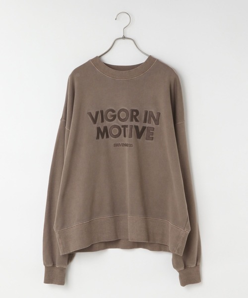 LOWRYS FARM(ローリーズファーム)の「カコウロゴウラケLS 580991(スウェット・レディース・ブラウン/チャコールグレー/アイボリー/パープル・FREE)」の5枚目の写真