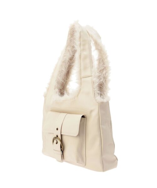 jouetie（ジュエティ）の「ドッキングファーベルトバッグ（ハンドバッグ・レディース・ブラック/アイボリー/ボルドー・FREE）」の9枚目の写真