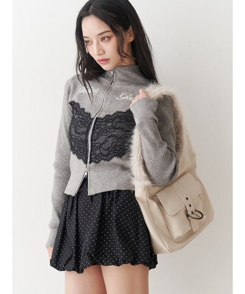 jouetie（ジュエティ）の「ドッキングファーベルトバッグ（ハンドバッグ・レディース・ブラック/アイボリー/ボルドー・FREE）」の12枚目の写真