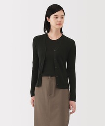 無印良品（ムジルシリョウヒン）の「婦人　なめらかリブ編みＶネックカーディガン（カーディガン/ボレロ・レディース）」