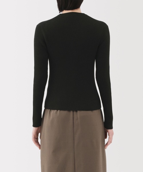 リブ編み ブラック Vネック カーディガン SALE】なめらかざっくりVネックカーディガン – BLUE ONLINE