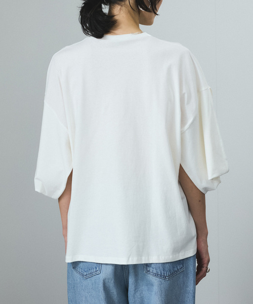SALON adam et rope'（サロン アダム エ ロペ）の「【Baserange（ベースレンジ）】HARBOUR TEE SHIRT（Tシャツ/カットソー・レディース・ホワイト・S）」の6枚目の写真