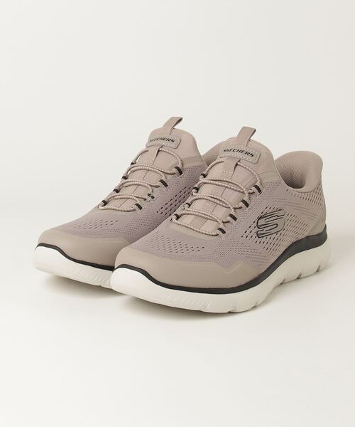SKECHERS(スケッチャーズ)の「【別注】スケッチャーズ SUMMITS - TOP RATE 限定コラボ(スニーカー・メンズ・ホワイト×ブラック・25.0cm/25.5cm/26.0cm/26.5cm/27.0cm/27.5cm/28.0cm)」の1枚目の写真