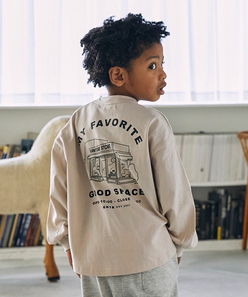 GENERATOR（ジェネレーター）の「GENERATOR/ジェネレーター GOODSPACE L/S Tシャツ（Tシャツ/カットソー・キッズ・ブラック/ホワイト/ベージュ系その他・M/L/XL）」の3枚目の写真