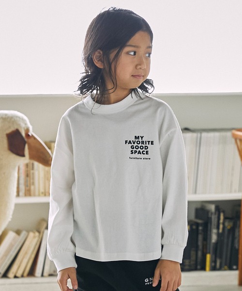 GENERATOR（ジェネレーター）の「GENERATOR/ジェネレーター GOODSPACE L/S Tシャツ（Tシャツ/カットソー・キッズ・ブラック/ホワイト/ベージュ系その他・M/L/XL）」の4枚目の写真