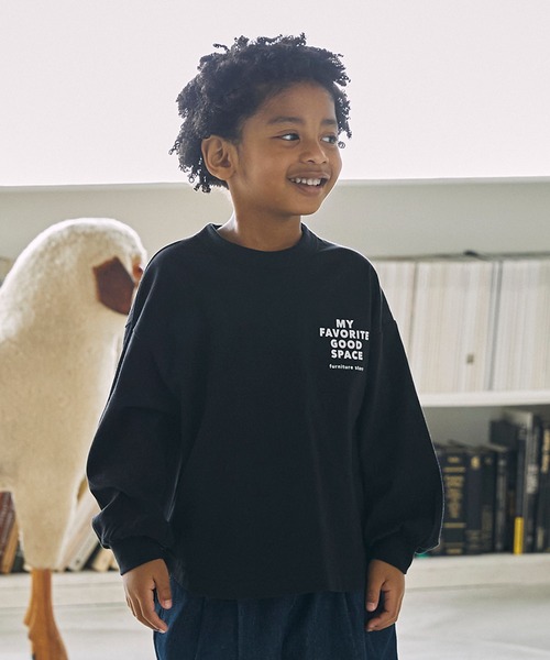 GENERATOR（ジェネレーター）の「GENERATOR/ジェネレーター GOODSPACE L/S Tシャツ（Tシャツ/カットソー・キッズ・ブラック/ホワイト/ベージュ系その他・M/L/XL）」の7枚目の写真