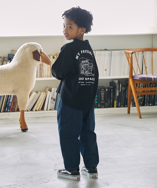 GENERATOR（ジェネレーター）の「GENERATOR/ジェネレーター GOODSPACE L/S Tシャツ（Tシャツ/カットソー・キッズ・ブラック/ホワイト/ベージュ系その他・M/L/XL）」の8枚目の写真