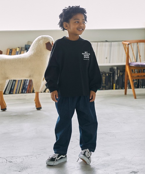 GENERATOR（ジェネレーター）の「GENERATOR/ジェネレーター GOODSPACE L/S Tシャツ（Tシャツ/カットソー・キッズ・ブラック/ホワイト/ベージュ系その他・M/L/XL）」の9枚目の写真