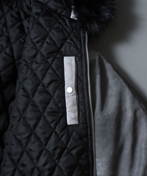 ANPAS(アンパス)の「Washed Hooded Bomber Jacket/ ヴィンテージ加工 フードファーボンバージャケット フライトジャケット パーカー ミリタリーブルゾン アウター メンズ レディース(ブルゾン・メンズ・カーキ/ブラック/ライトグレー・L/M)」の12枚目の写真