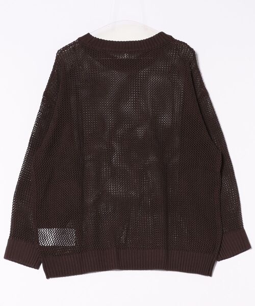 coca(coca)(コカ)の「メッシュニットプルオーバー(Tシャツ/カットソー・レディース・ブラウン/アイボリー・L/M)」の3枚目の写真