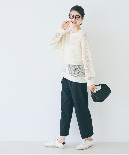 coca(coca)(コカ)の「メッシュニットプルオーバー(Tシャツ/カットソー・レディース・ブラウン/アイボリー・L/M)」の22枚目の写真