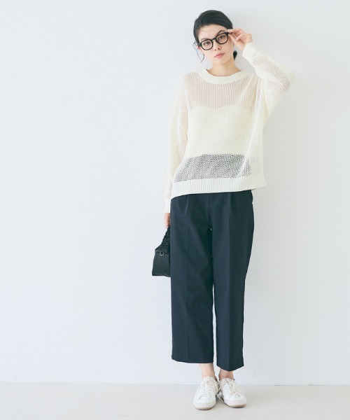 coca(coca)(コカ)の「メッシュニットプルオーバー(Tシャツ/カットソー・レディース・ブラウン/アイボリー・L/M)」の17枚目の写真