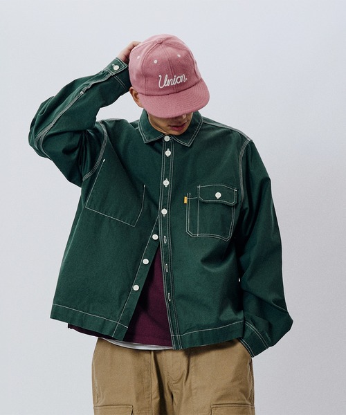 ユニオン様、センソユニコ hanui トレーナーと後プリーツシャツ2点おまとめ セール】UNION TOKYO UNION PORTER SHIRT ユニオントーキョー（シャツ