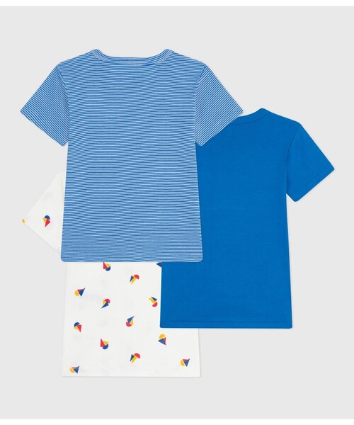 PETIT BATEAU(プチバトー)の「半袖Tシャツ3枚組(インナーウェア/肌着・キッズ・その他1・6YEAR/8YEAR/10YEAR/12YEAR)」の2枚目の写真