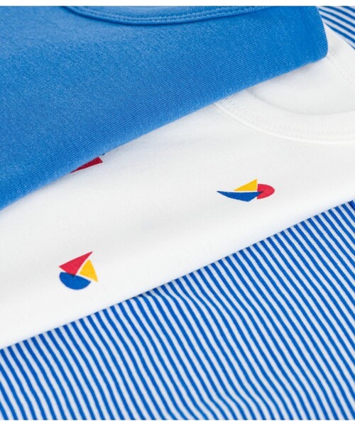 PETIT BATEAU(プチバトー)の「半袖Tシャツ3枚組(インナーウェア/肌着・キッズ・その他1・6YEAR/8YEAR/10YEAR/12YEAR)」の3枚目の写真