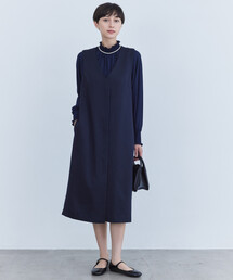 COMME CA ISM | 【セットアップ対応】杢調ロングジレワンピース(ワンピース)
