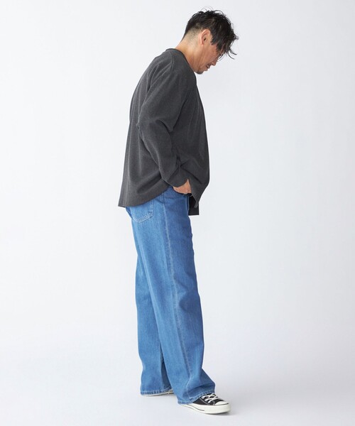 SHIPS（シップス）の「SHIPS:〈手洗い可能〉ドビー メッシュ ノーカラー カーディガン（カーディガン/ボレロ・メンズ・グレー/ダークグレー/ネイビー・SMALL/MEDIUM/LARGE/X-LARGE）」の14枚目の写真