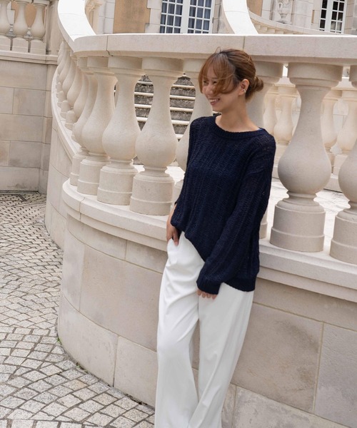 BLUE×PALANG(ブルーパラン)の「BERRY KNIT(Tシャツ/カットソー・レディース・バイオレット/ネイビー/ライトブルー・FREE)」の20枚目の写真