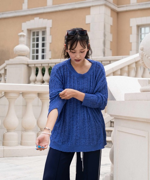 BLUE×PALANG(ブルーパラン)の「BERRY KNIT(Tシャツ/カットソー・レディース・バイオレット/ネイビー/ライトブルー・FREE)」の13枚目の写真