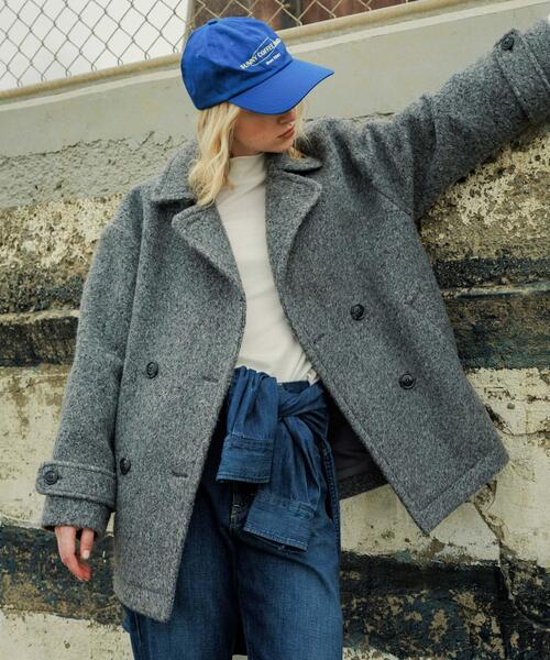 ウールライクカーリーシャギーコクーンコート（その他アウター