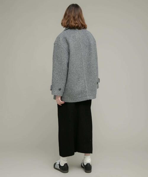 セール】ウールライクカーリーシャギーコクーンコート（その他アウター