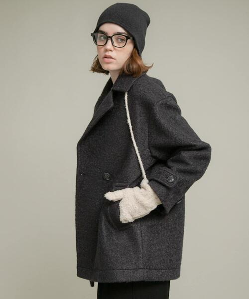 ウールライクカーリーシャギーコクーンコート（その他アウター