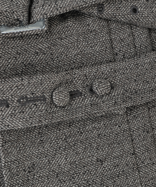 OPEN Yy(オープンワイワイ)の「【Geek Office / ギークオフィス】OPEN YY Woven DOUBLE BELTED MAXI SKIRT(スカート・レディース・チャコールグレー・SMALL)」の7枚目の写真