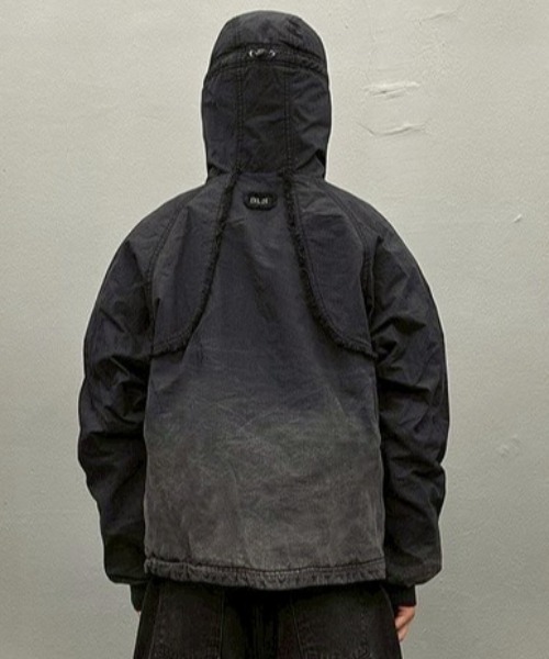 BLR BLUER(ビーエルアールブラー)の「BLR/ビーエルアール/Destroyed Puffer Jacket(ブルゾン・レディース・ブラック・M/S/L)」の7枚目の写真