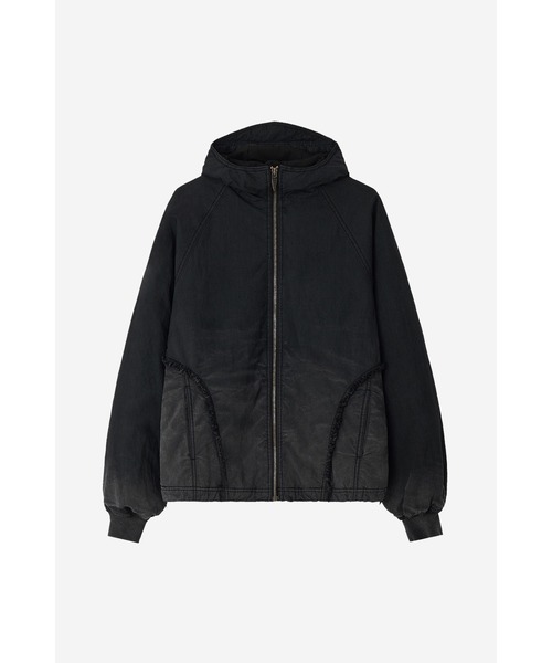 BLR BLUER(ビーエルアールブラー)の「BLR/ビーエルアール/Destroyed Puffer Jacket(ブルゾン・レディース・ブラック・M/S/L)」の9枚目の写真