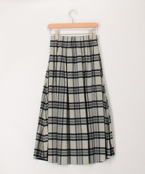 MICO COULIER（ミコクリエ）の「リバーシブルタフタスカート（チェック×ムジ）（スカート・レディース・ブルー系その他/ブラウン系その他・38/36）」の16枚目の写真