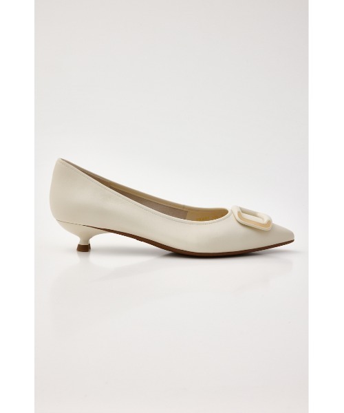 STACCATO(スタッカート)の「テジーキトゥンヒールパンプス(パンプス・レディース・ホワイト/ブラック・24.5cm/22.5cm/23cm/23.5cm/24cm)」の4枚目の写真