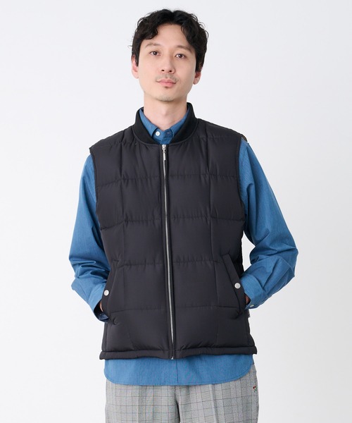 Arnold Palmer(アーノルドパーマー)の「ブロックキルト ダウンベスト(ダウンベスト・メンズ・カーキ/ブラック/キャメル・LL/M/L)」の1枚目の写真