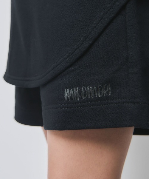 mikomori(ミコモリ)の「SWEAT SHORTS(スウェットパンツ・レディース・ホワイト/チャコールグレー/ブラック・FREE)」の2枚目の写真