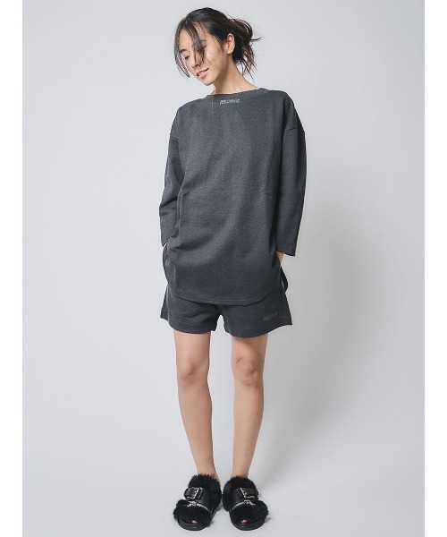 mikomori(ミコモリ)の「SWEAT SHORTS(スウェットパンツ・レディース・ホワイト/チャコールグレー/ブラック・FREE)」の12枚目の写真