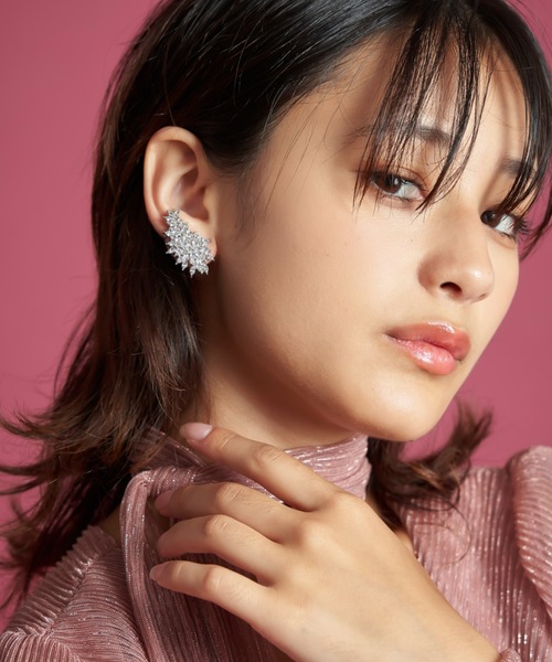 My shawty(マイシャウティー)の「reef bijou pierce(ピアス(両耳用)・レディース・シルバー・FREE)」の1枚目の写真