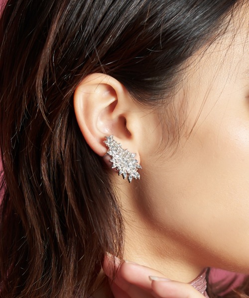 My shawty(マイシャウティー)の「reef bijou pierce(ピアス(両耳用)・レディース・シルバー・FREE)」の2枚目の写真