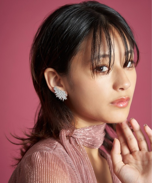 My shawty(マイシャウティー)の「reef bijou pierce(ピアス(両耳用)・レディース・シルバー・FREE)」の3枚目の写真