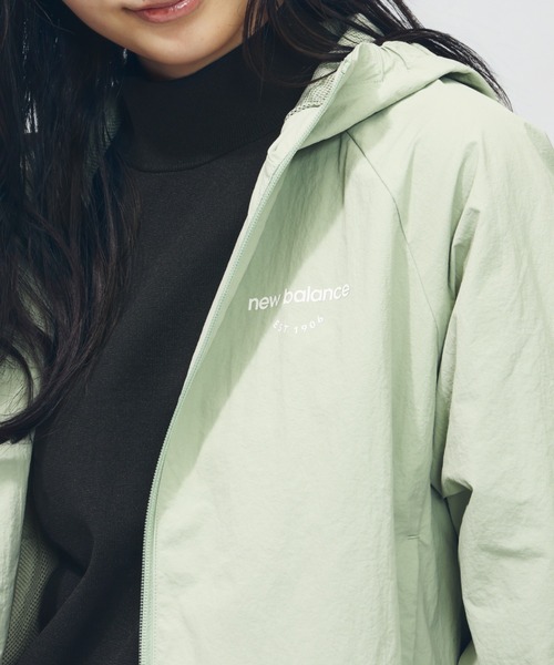 NEW BALANCE（ニューバランス）の「【アルペン限定】 ニューバランス New Balance THE CITY ナイロンフーデットジャケット（ナイロンジャケット・レディース・ブラック/アイボリー/グリーン・M/L）」の17枚目の写真