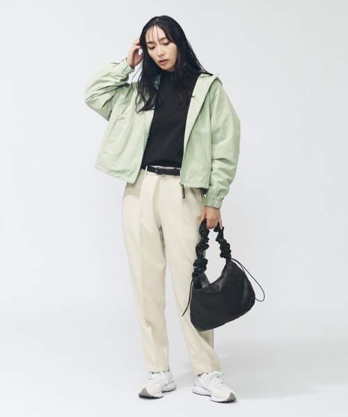 NEW BALANCE（ニューバランス）の「【アルペン限定】 ニューバランス New Balance THE CITY ナイロンフーデットジャケット（ナイロンジャケット・レディース・ブラック/アイボリー/グリーン・M/L）」の18枚目の写真