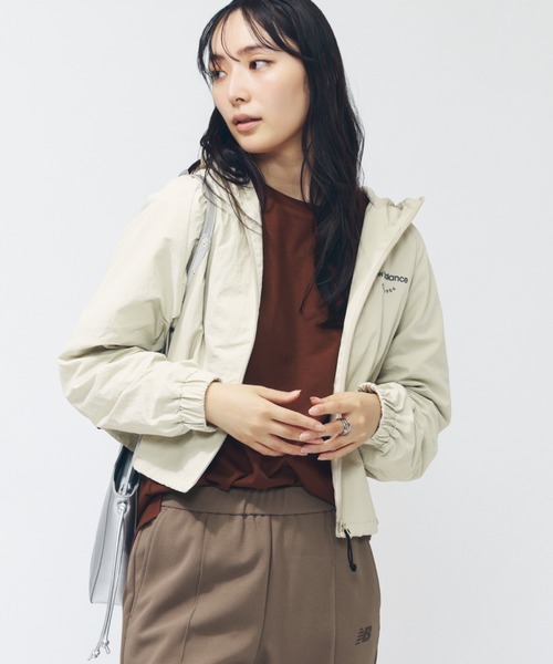 NEW BALANCE（ニューバランス）の「【アルペン限定】 ニューバランス New Balance THE CITY ナイロンフーデットジャケット（ナイロンジャケット・レディース・ブラック/アイボリー/グリーン・M/L）」の21枚目の写真
