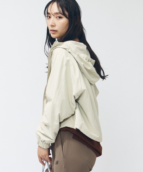 NEW BALANCE（ニューバランス）の「【アルペン限定】 ニューバランス New Balance THE CITY ナイロンフーデットジャケット（ナイロンジャケット・レディース・ブラック/アイボリー/グリーン・M/L）」の22枚目の写真