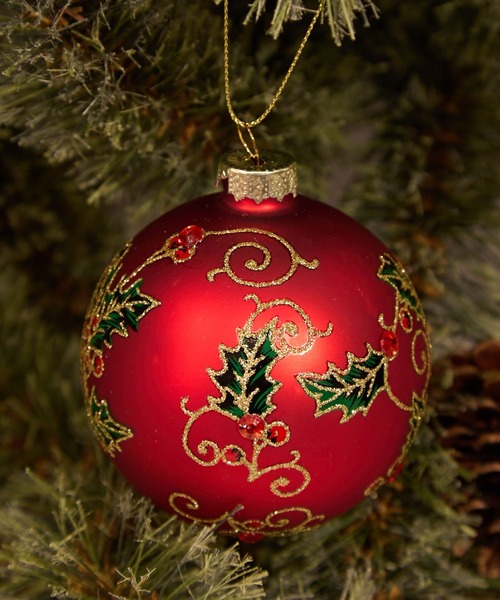 niko and...（ニコアンド）の「【2025Xmas】ガラスボールオーナメント/直径８cm（インテリア雑貨・レディース・ローズ/その他4/スカイブルー/ワイン/その他6/その他1/その他5/その他3/その他2/クリアレッド・0）」の2枚目の写真