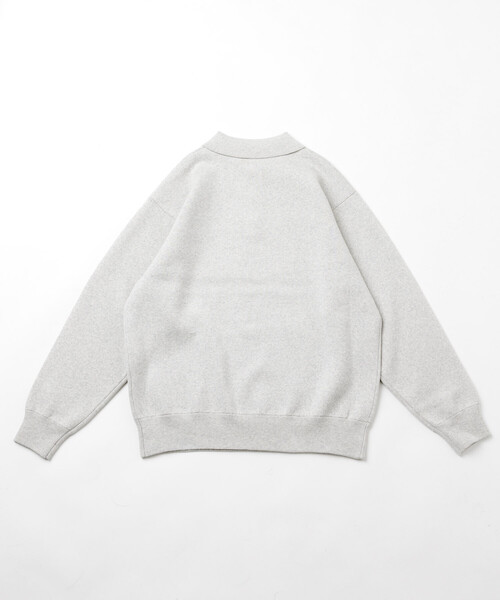 FREAK'S STORE(フリークスストア)の「ウォッシャブル スウェットライク ポロカラーニット/静電気ケア(ニット/セーター・メンズ・レッド/ブルーグリーン/ブラック/チャコールグレー/オフホワイト/ブラウン・LARGE/MEDIUM)」の10枚目の写真