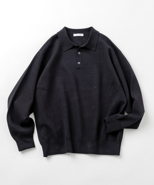 FREAK'S STORE(フリークスストア)の「ウォッシャブル スウェットライク ポロカラーニット/静電気ケア(ニット/セーター・メンズ・レッド/ブルーグリーン/ブラック/チャコールグレー/オフホワイト/ブラウン・LARGE/MEDIUM)」の14枚目の写真